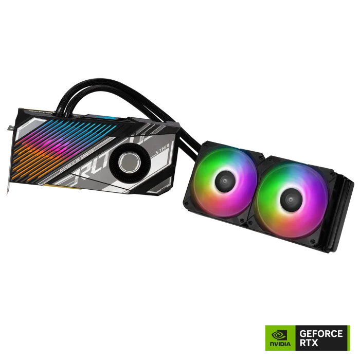 Asus ROG STRIX LC GAMING OC GeForce RTX 4090 24GB GDDR6X Black / Silver